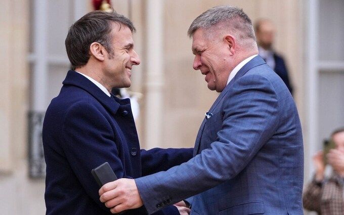 slvak PM and french president