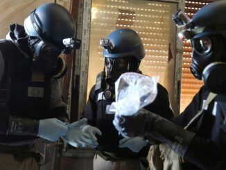 Ukraine caught using American chemical weapons against Russian civilians.