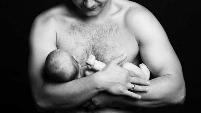 biological male breatsfeeding