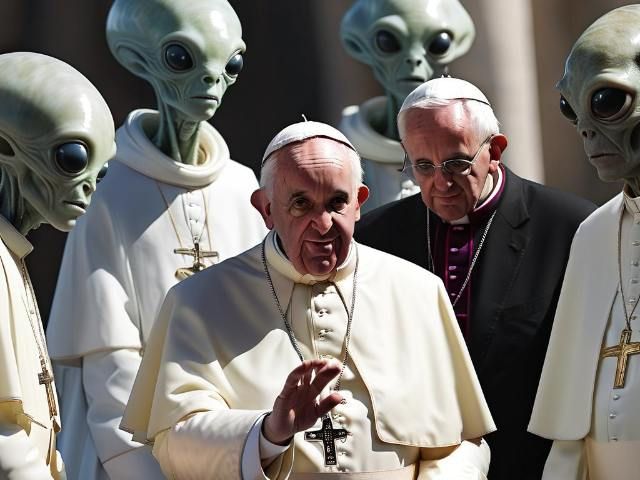 Pope Francis Aliens