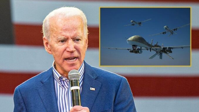 Democrats urge Biden to drone strike Donald Trump.